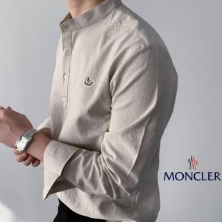 몽클레어 포폴린 헨리넥 셔츠 남성 레플리카 남자 명품 의류